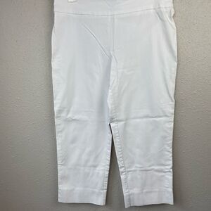 Zac & Rachel White Cropped Pants Size 10 EUC